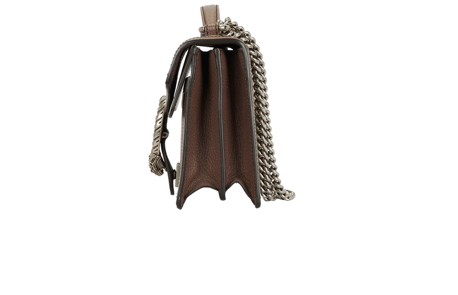 Dionysus Top Handle Bag, &pound;1,400, Handbags, Brown, Coated Canvas/Leather, Bottom view